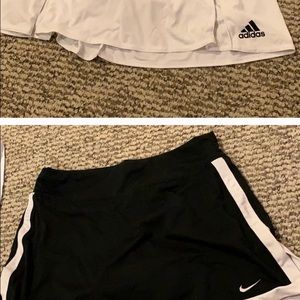 Black and white skirts